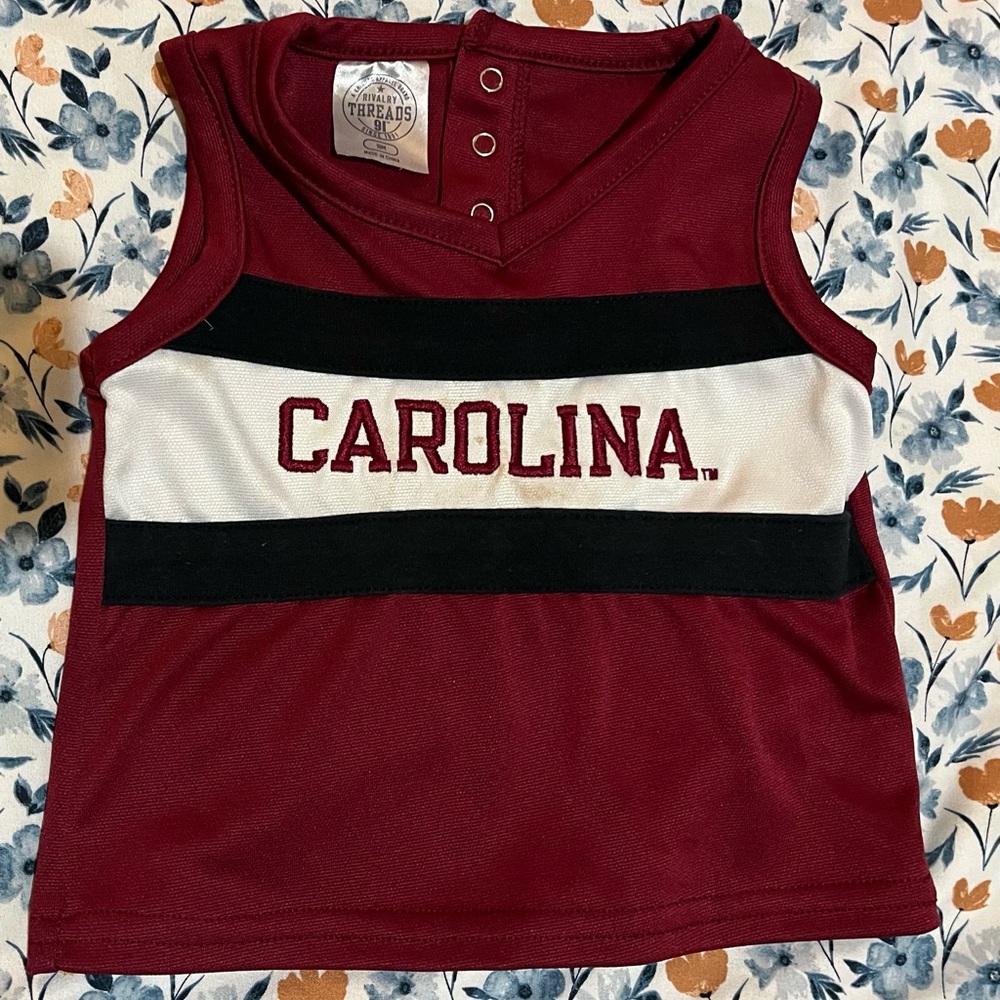 Kids Girls Sleeveless USC South Carolina Jersey Shirt - 18mo